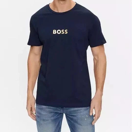 Hugo Boss Erkek T-Shirt UV Protection NAVY Size L