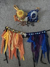 Sofra Mardi Gras Lace Bra Set 32B Sequin Bead...
