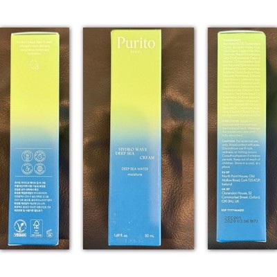 Purito Seoul Hydro Wave Deep Sea Cream   Deep Sea Water Moisture   50 ML