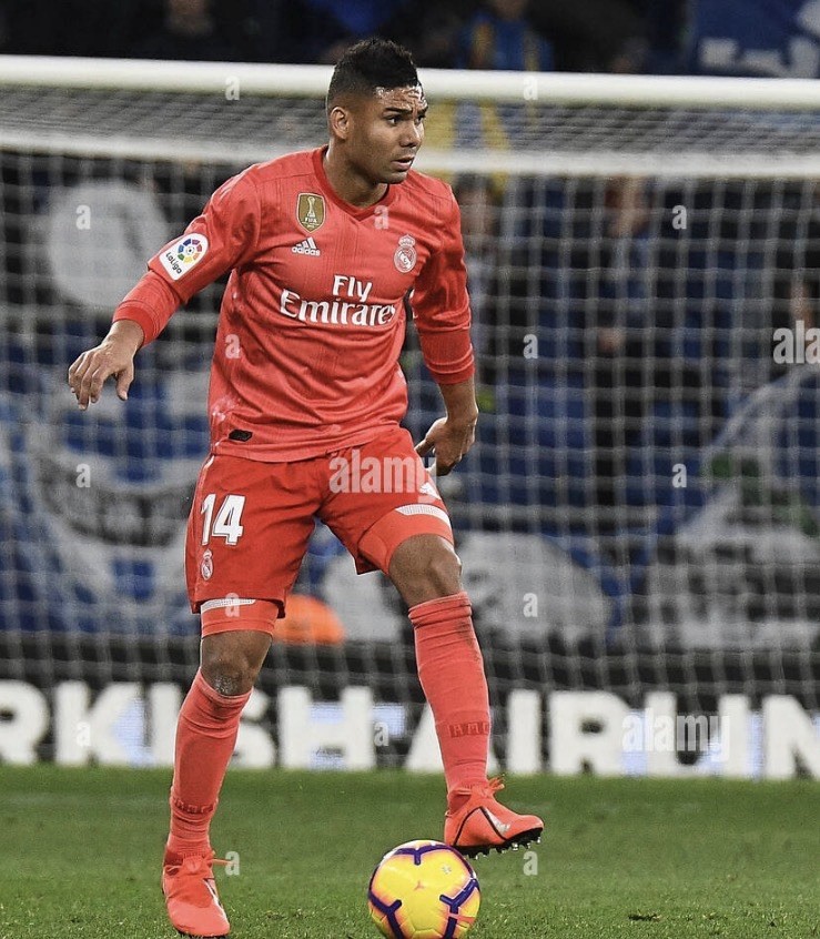 Adidas Real Madrid 2018/19 Third Kit Jersey Men's Medium Casemiro