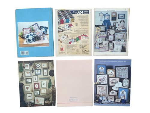 Vintage Country Cross Stitch Lot – 6 Booklets Farmhouse Kitchen Rustic Charm - Picture 2 of 2