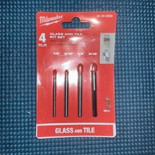 Milwaukee Glass and Tile Drill Bit Set - 4 Piece (48-20-8988)