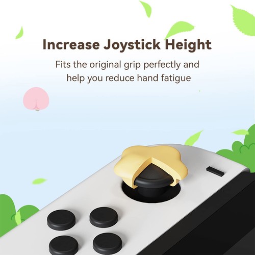 Geekshare Switch Thumb Grips Joysitck caps for Lite / Oled Soft Peach Star 4PC - Picture 5 of 8