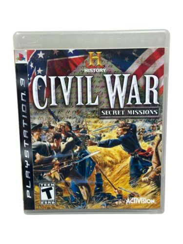 History: Civil War Secret Missions (Sony PlayStation 3, 2008) Complete & Tested