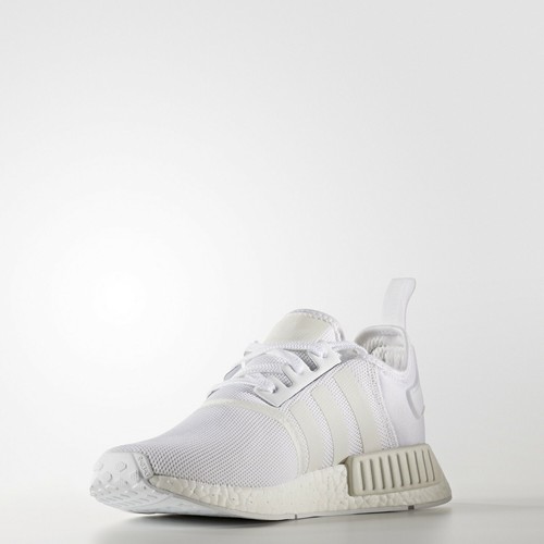 Adidas Originals NMD_R1 Para Hombre Triple Blanco Boost BA7245 TALLA 13 13.5 - Imagen 7 de 13