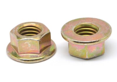 M8 (8mm) GELB VERZINKT FLANSCHMUTTERN SECHSKANT SECHSKANT FLANSCHMUTTERN DIN 6923