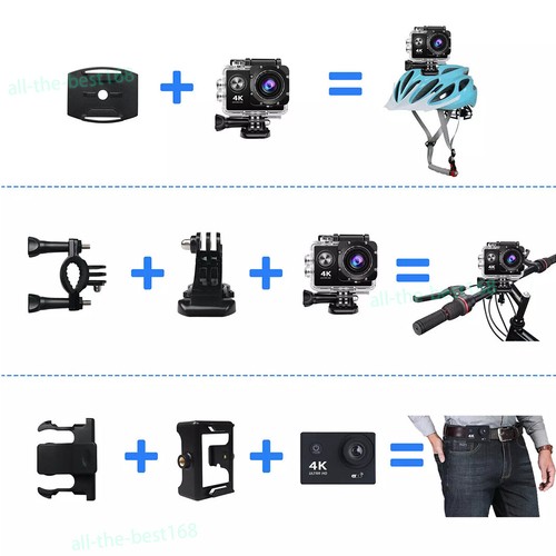 HD 4K Action Sports Camera Video Underwater Waterproof Wi-fi Remote For Driving - Picture 16 of 17