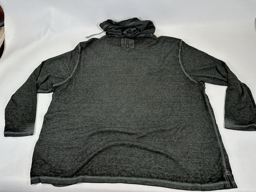 Buffalo David Bitton Shirt Mens 2XL Green Heather Waffle Knit Hooded NWT Graphic - Picture 4 of 4