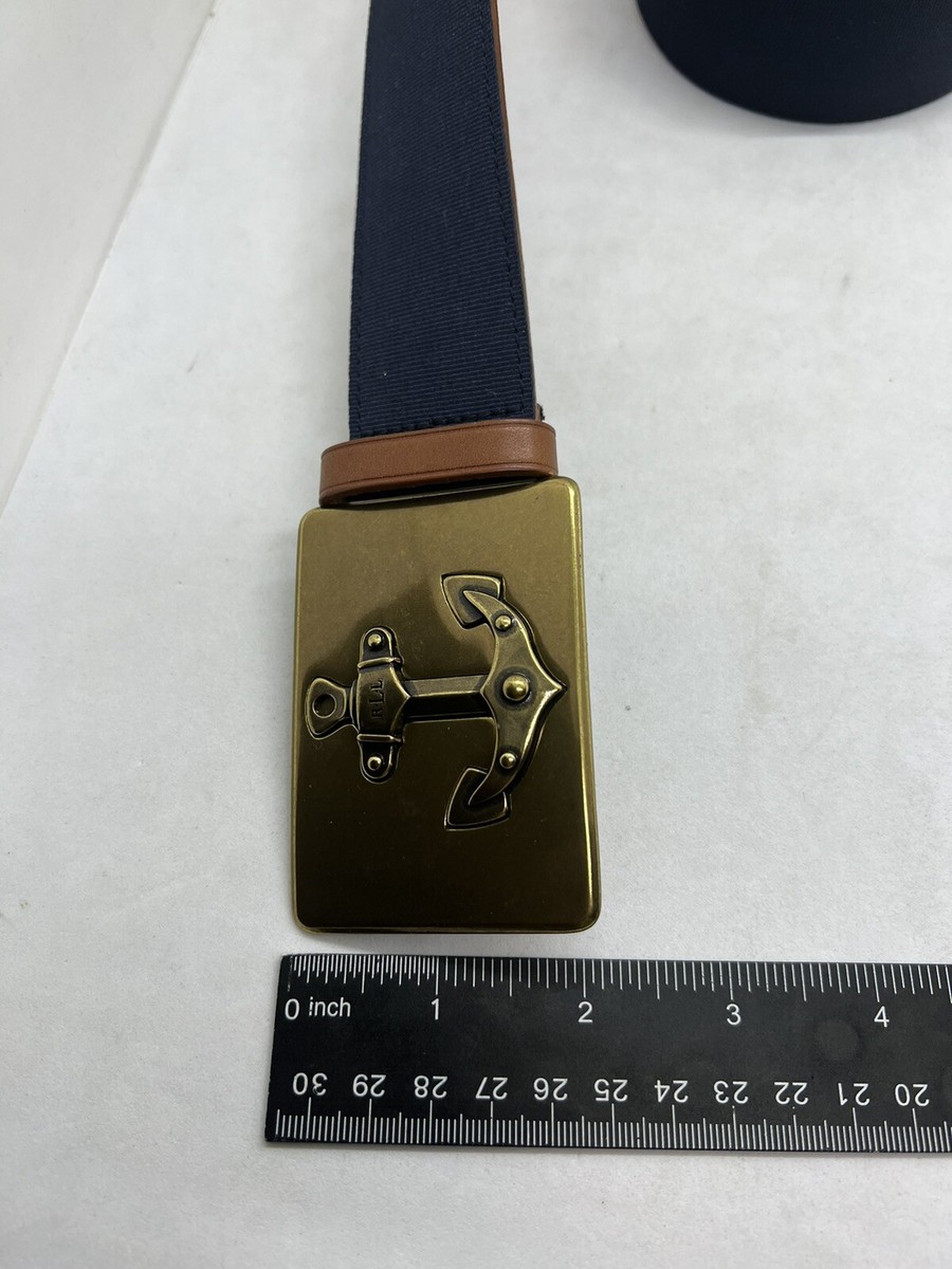Vintage Lauren Ralph Lauren Leather Womens Belt Navy Sz S 30