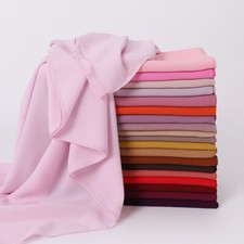 Fashion Square Chiffon Hijab Solid Color Muslim Head Scarf Shawls Scarves Hijabs