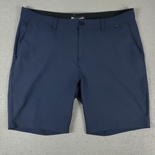 Travis Mathew Shorts Mens Size 40 Blue Golf Casual Flat Front Chino