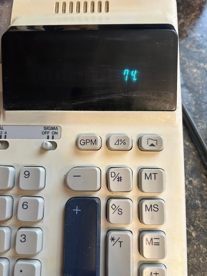 Texas Instruments Electronic Calculator TI-5045IIA WORKS with damage READ - Image 4 of 4