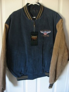 New UNION PACIFIC RAILROAD SUEDE LEATHER JACKET - Size XL