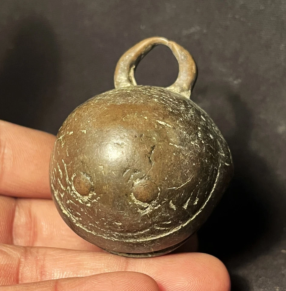 Редкий Старинный Азиатский Древний Бирманский Бронзовый Колокол Корова, Буйвол - Изображение 3 из 4