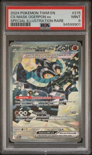 Cornerstone Mask Ogerpon ex graded PSA 9 for sale on eBay