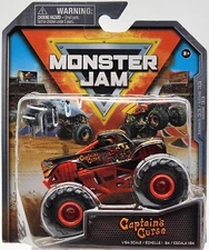SPIN MASTER MONSTER JAMS 2024 SERIES 33 CAPTAIN'S CURSE RUBBER TIRES!