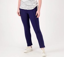 Belle by Kim Gravel Petite Ponte Center Seam Pants Twilight 10 New