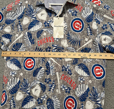 NEW Tommy Bahama MLB Chicago Cubs Hawaiian Shirt Men's Medium M Button  Up READ