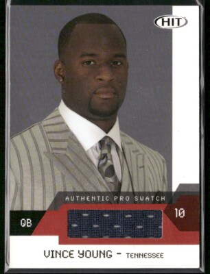 2007 Sage HIT Pro Swatch Game Worn Jersey Vince Young #VYP Tennessee Titans