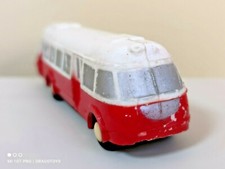 VINTAGE BUS SKODA 706 RTO TOY SMER PLASTIC DIE CAST OLD STOCK 1960 AUTOBUS 14cm