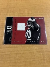 2002 Plaxico Burress Fleer Inscribed Names Of The Game Jersey Card # 2ng