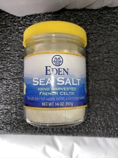 EDEN SEA SALT Hand Harvested French Celtic salt     (14 OZ)