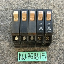 Lot Of 5 Eaton Cutler Hammer CH120 Circuit Breaker 1 Pole 20 Amp Warranty