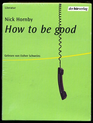 Nick HORNBY HOW TO BE GOOD 4-MC-Kassetten-Schuber Hörbuch Esther SCHWEINS NEU!! 