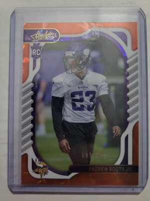 2022 Absolute Andrew Booth Jr Orange Mosaic Rookie Card /199 #144