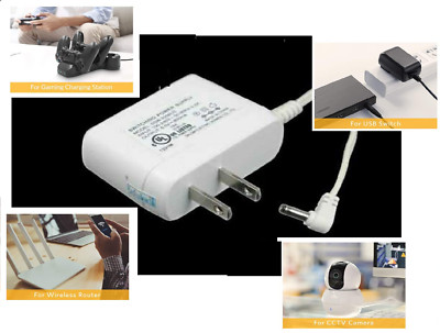 100-240v Wall Charger Plug OD 3.55mm x ID1.35mm Router/USB Hub/TV Box/GPS/Webcam