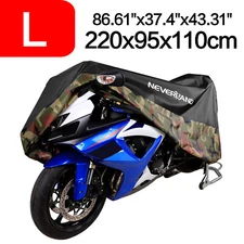 NEVERLAND 86in Motorcycle Scooter Cover Weather Protector Waterproof Camouflage