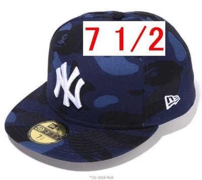 BAPE A BATHING APE x MLB x NEW ERA YANKEES 59 FIFTY CAP Size 7-1/2 