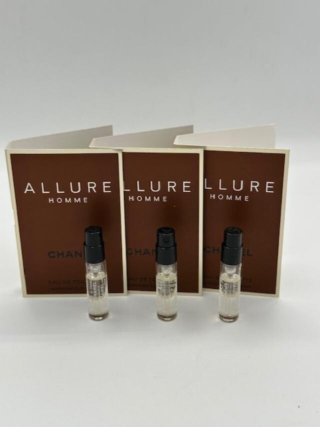 ALLURE Homme Chanel Eau de Toilette Spray sample 3 Pcs | eBay