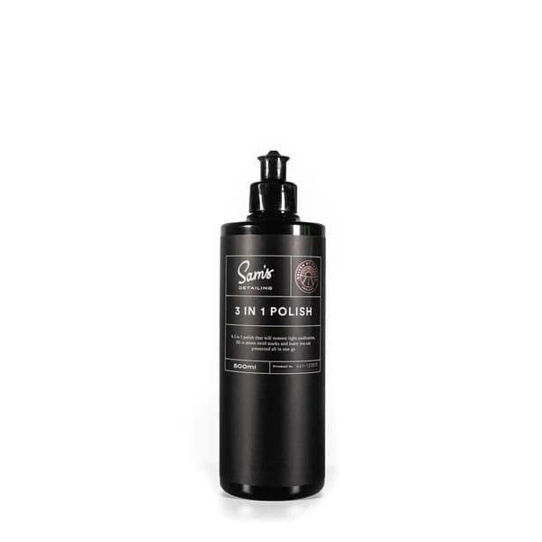 Sam's Detailing 3 In 1 Car Polish - All In One Polish Glaze & Wax 500ml Sams