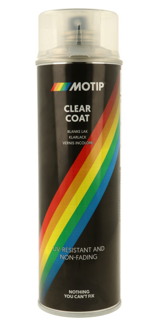 MOTIP VERNICE SPRAY ALTA SEMI LUCIDA 500ML ASCIUGATURA RAPIDA VERNICE TRASPARENTE NERO BIANCO NUOVO foto 3