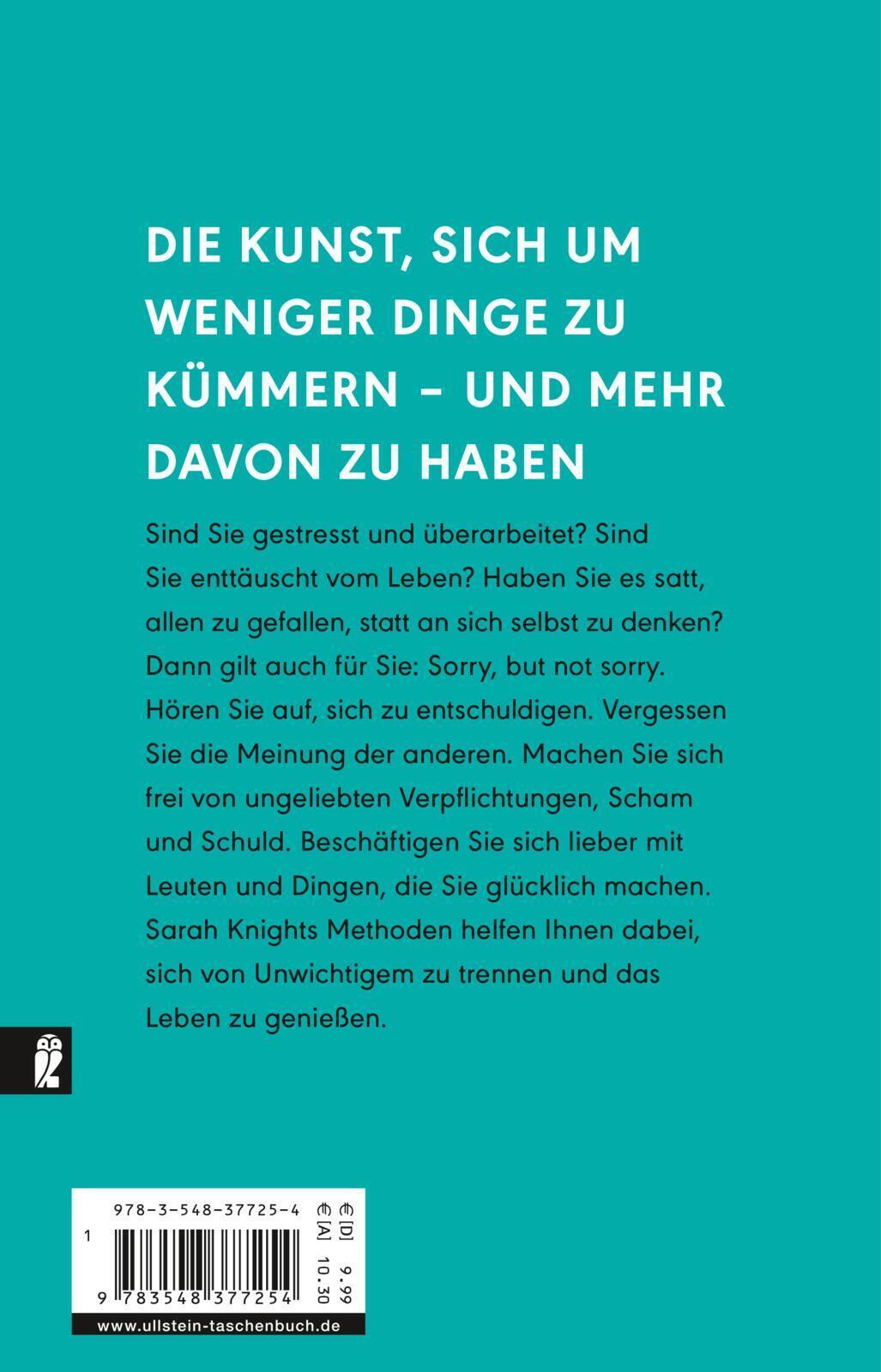 Thumbnail - Not Sorry | Sarah Knight | Taschenbuch | 224 S. | Deutsch | 2017