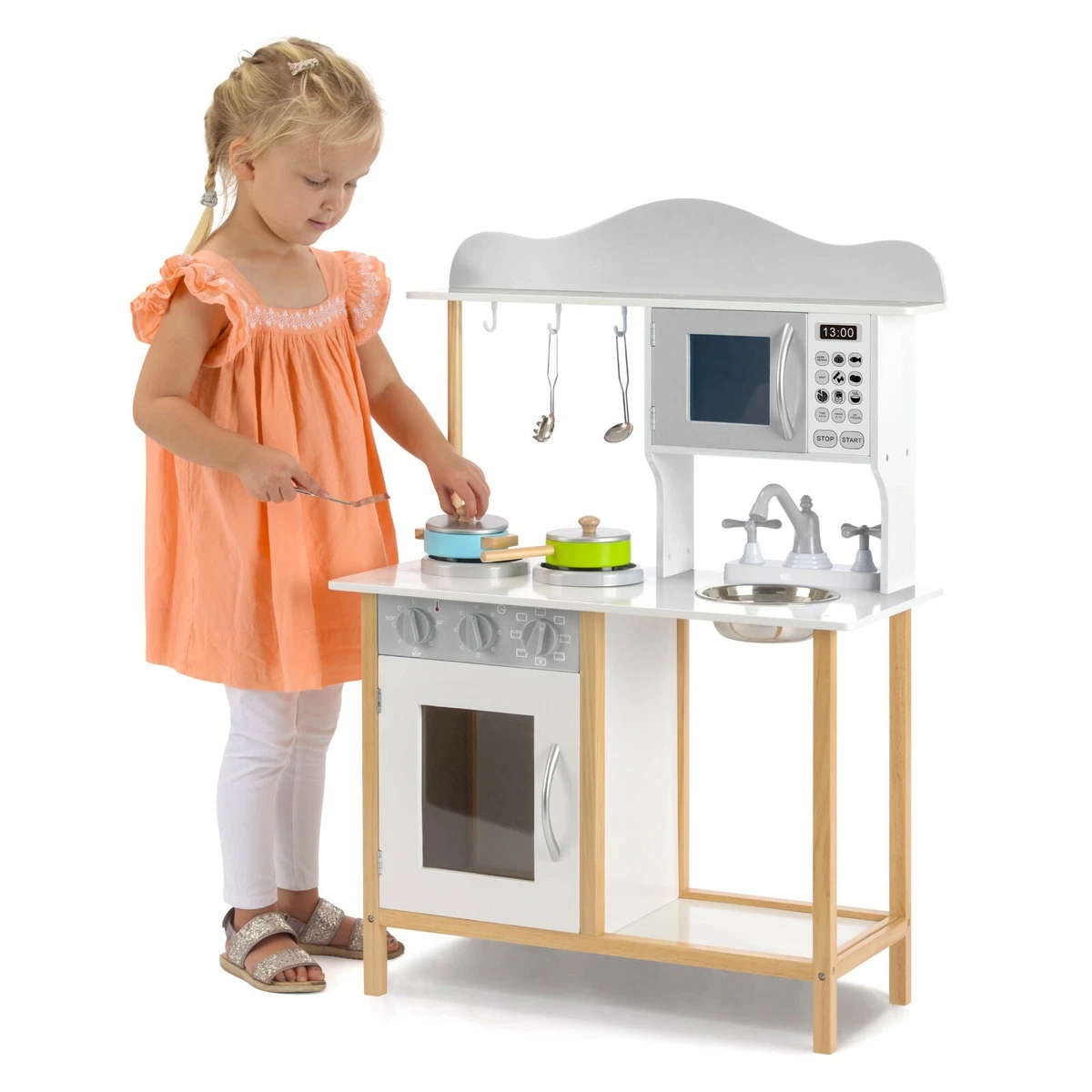 Solid wood cheap toy kitchen