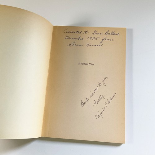 Mountain View Virginia Pinchbeck Anderson Softcover Book 1984 Inscribed - Imagen 2 de 15