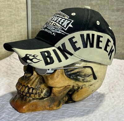 帽子 Daytona Beach Bike Week '94 Cap Daytona Beach Bike Week 2010 Baseball Hat Cap Adjustable Black | eBay