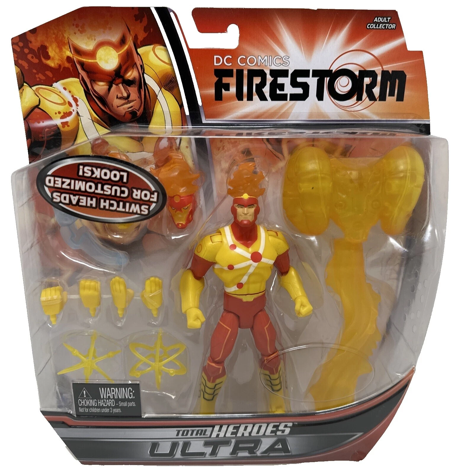 Figuras de acción de plástico Mattel Firestorm y accesorios