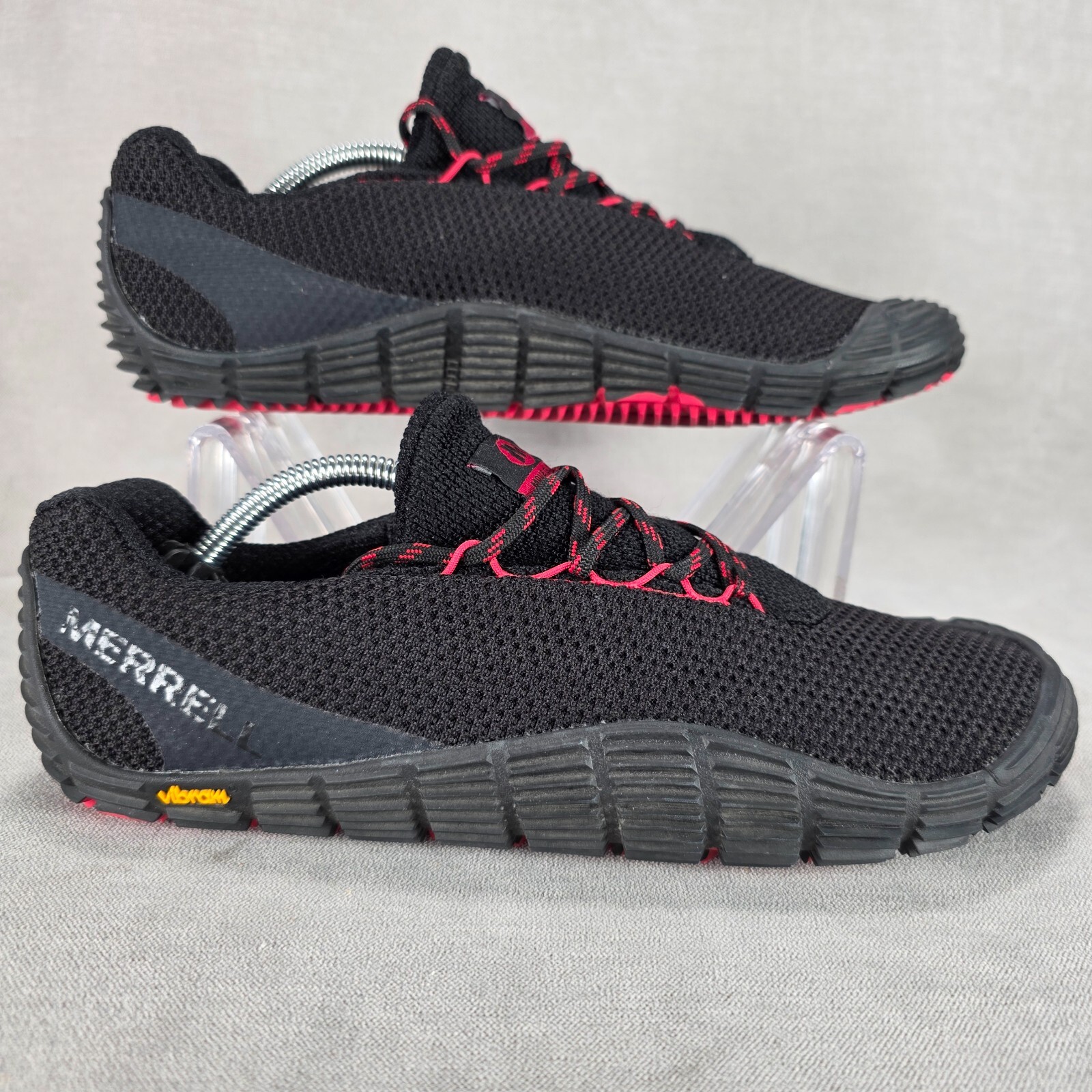 Merrell Move Glove scarpe da trail running a piedi nudi donna taglia 9 5 nero rosso