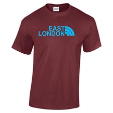 East London t shirt Irons Boleyn Upton Park North Bank Chiken Run Claret NFCC