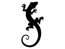 Lizard Gecko Cute Vinyl Decal Silhouette Car Bottle Vehicle Tumbler Sticker