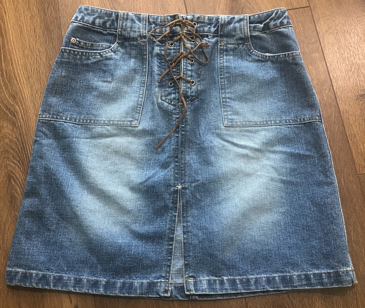 Jupe En Coton Bleu Faded Glory été - Taille S (4-6 Ans) - Occasion Très Bon état