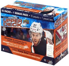 NHL 2020-21 Series 1 Hockey Trading Card MEGA Box [10 Packs + 1 Bonus Pack]