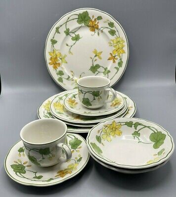 Villeroy & Boch Geranium (Non Ribbed Rim) Two Five Piece Villeroy & Boch Geranium (Non Ribbed Rim) Two Five Piece