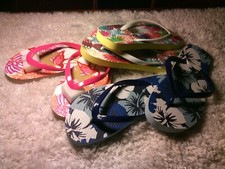 flip flops small 5-6 variety 3 pairs new