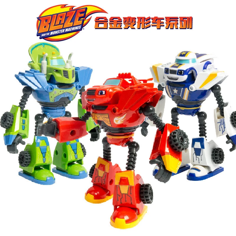 New Action Figure Blaze Monster Machines Cartoon Plastic/alloy Car And Robot Toy - Image 2 of 4