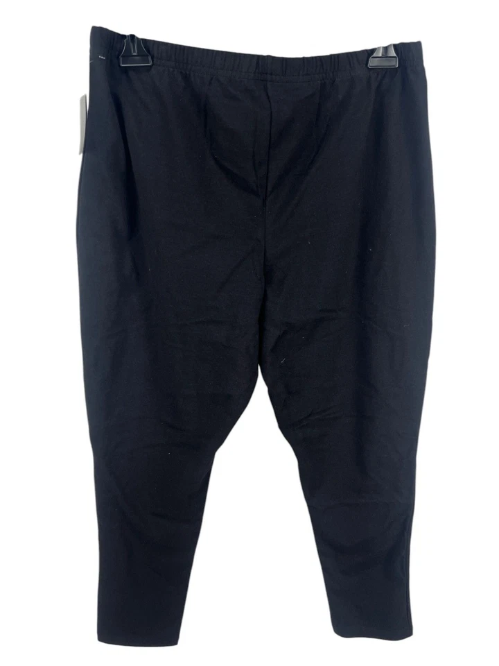 Женские черные леггинсы Just My Size Capri большого размера 1X эластичные готические нейтральные - Изображение 2 из 4