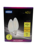Xavax Led Filament E14 4W=40W 470Lm Warmweiß 2700K 444943